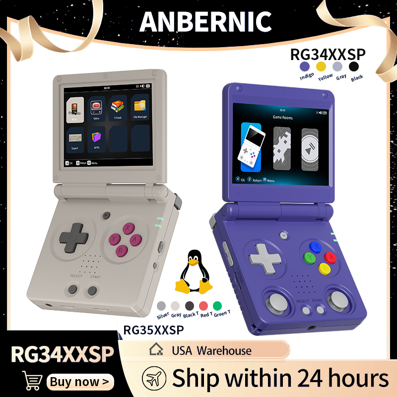 Retro Gaming Monitor - Anbernic RG34XXSP RG35XXSP وحدة تحكم ألعاب