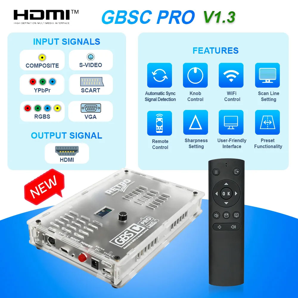 Retro Gaming Hard Drive - محول فيديو RetroScaler GBS Control Pro