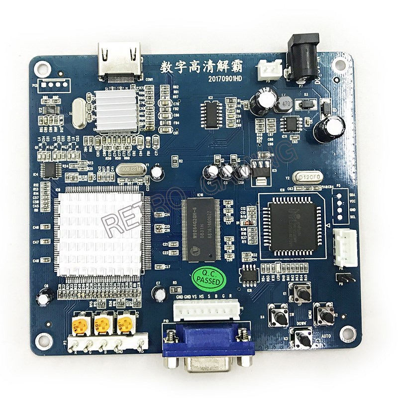 Retro Gaming Shop - محول CGA إلى HDMI، لوحة تحويل