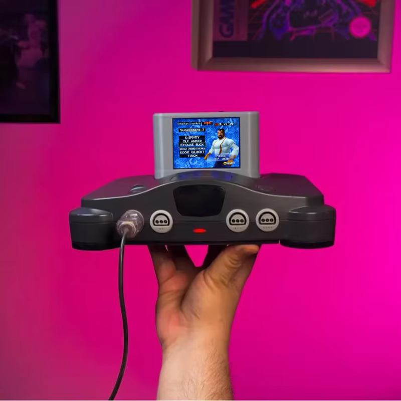 خراطيش ألعاب ريترو Pico N64 مع - مراجعة Retro Gaming Monitor وسعره