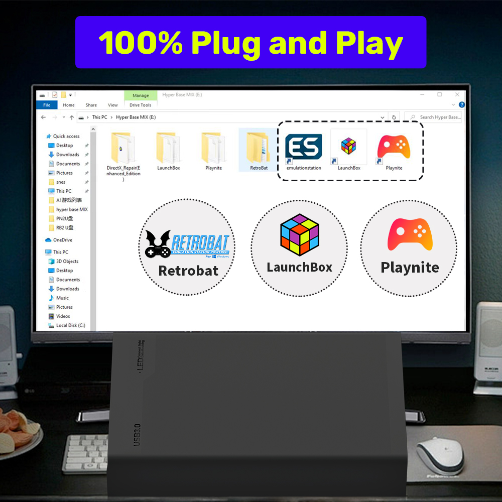 وحدة تحكم ألعاب قرص صلب للألعا - مراجعة Retro Gaming Hard Drive وسعره