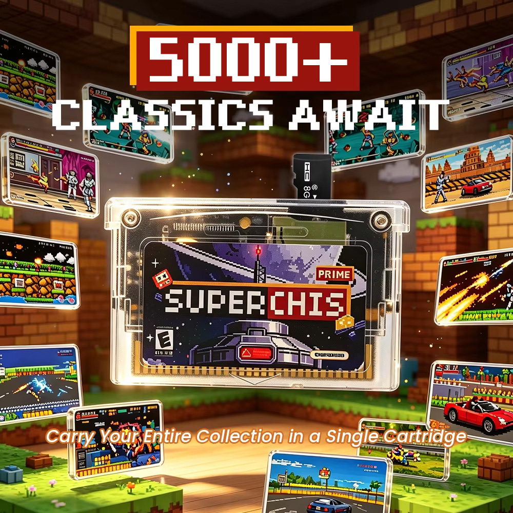 خرطوشة ألعاب ريترو سوبر تشيس ف - مراجعة Retro Game Card وسعره
