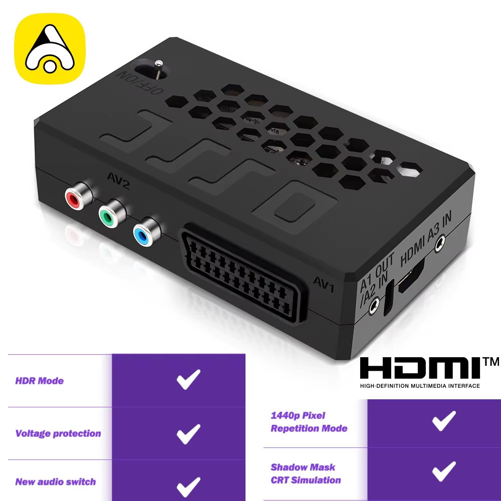 OSSC الراقي HDMI ™   محول لوحد - مراجعة Retro Gaming Hard Drive وسعره