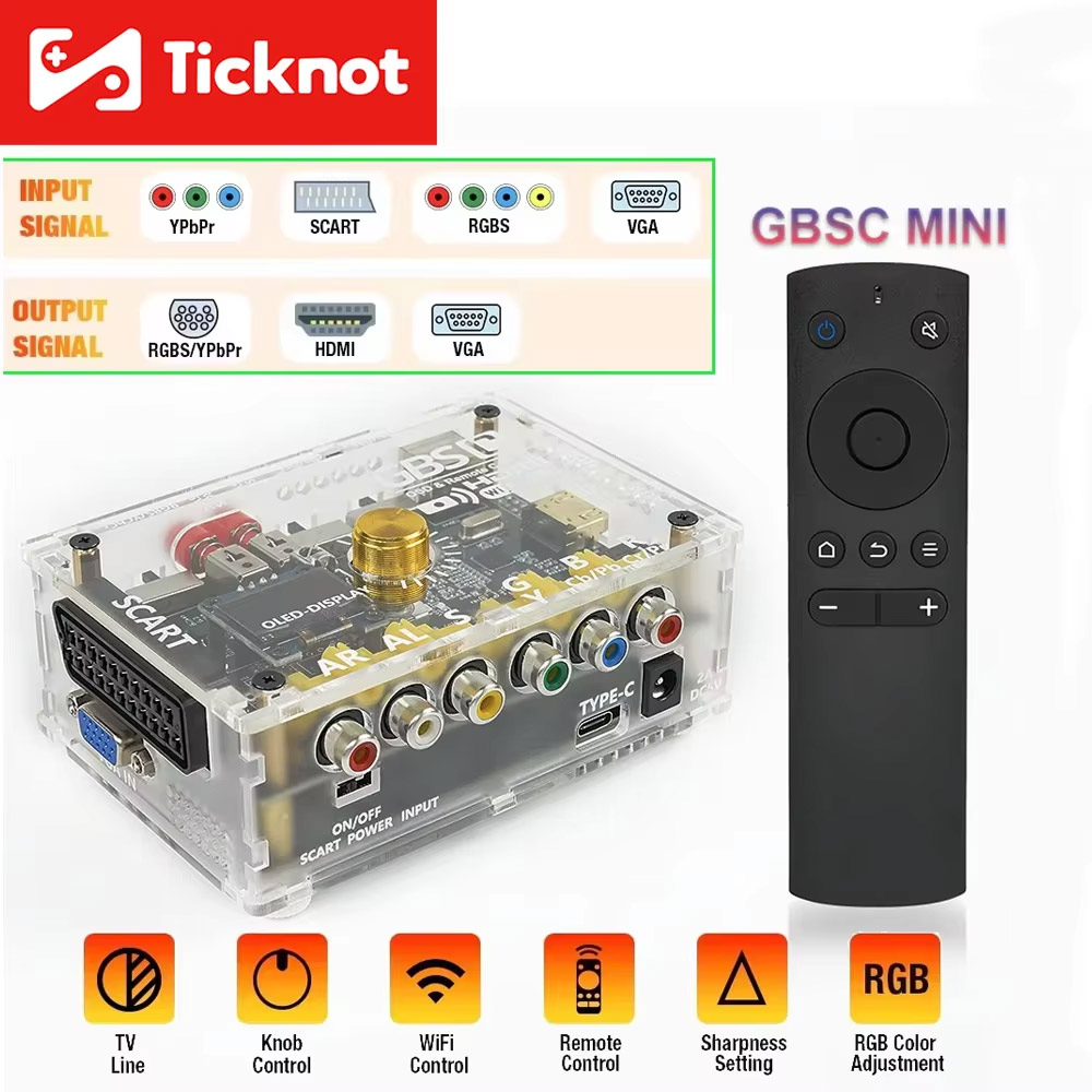 TicKnot GBS Control GBSC محول  - مراجعة Retro Gaming Hard Drive وسعره